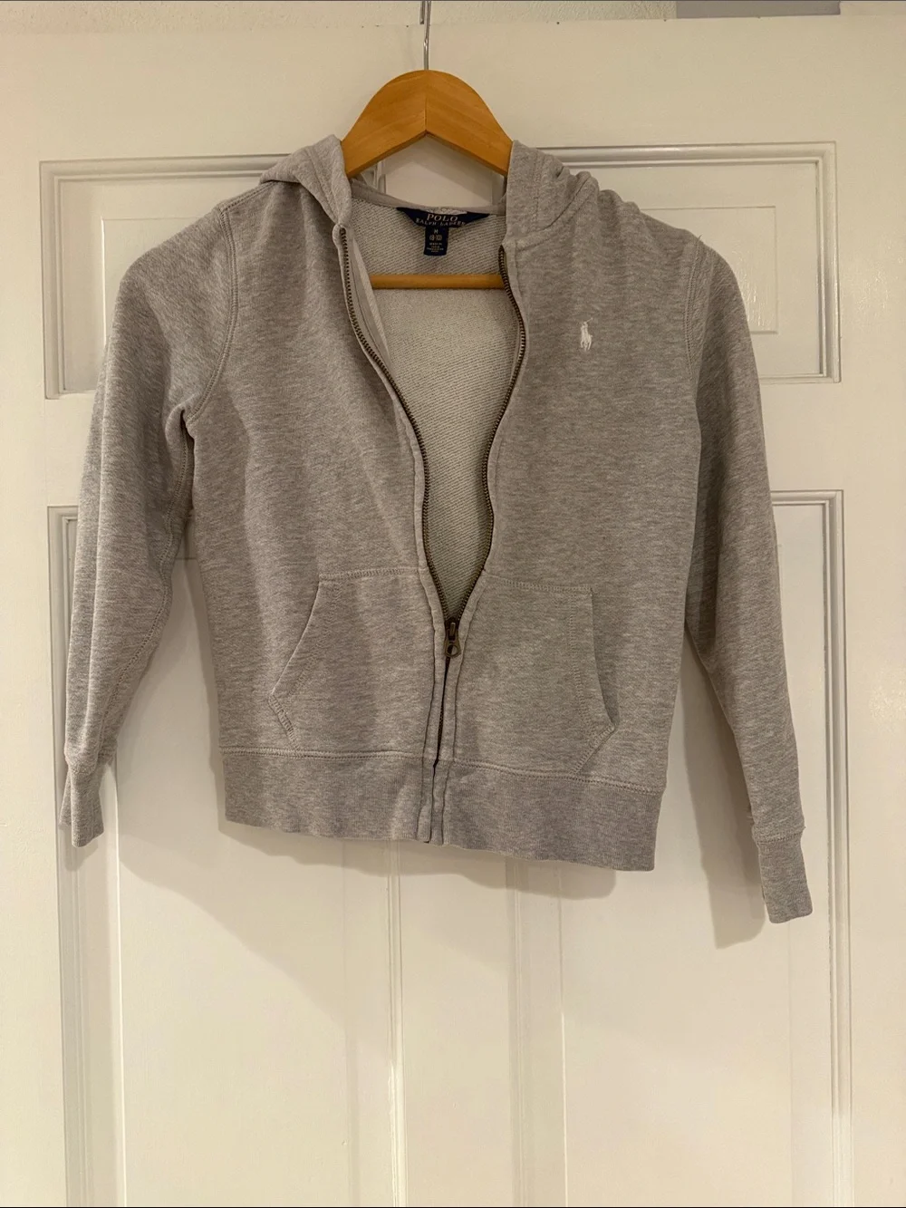 Ralph Lauren Kids Heather Gray Zip Hooded Sweatshirt